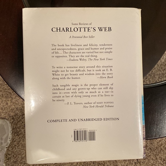 Hard back Charlotte’s Web book with book cover - Picture 4 of 5